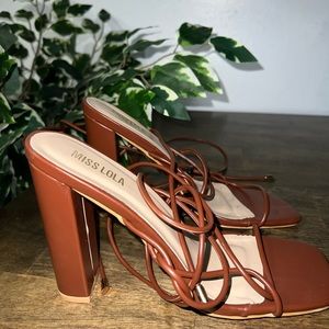Miss Lola Heels - lace up heels